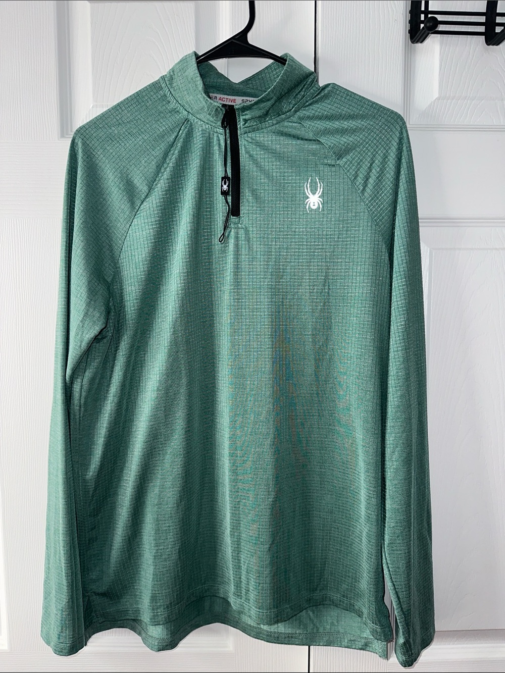 Spyder Sage Green Quarter-Zip Performance Top
